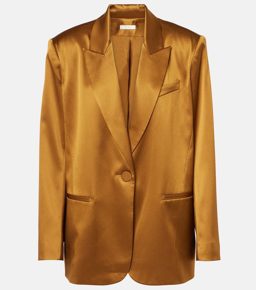 the sei oversized silk satin blazer