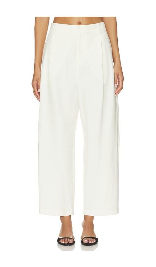 the sei pintuck trouser in cream.