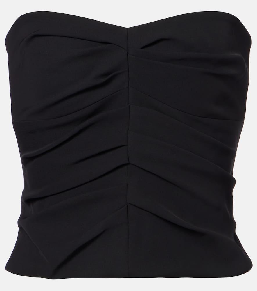 the sei ruched crêpe tube top