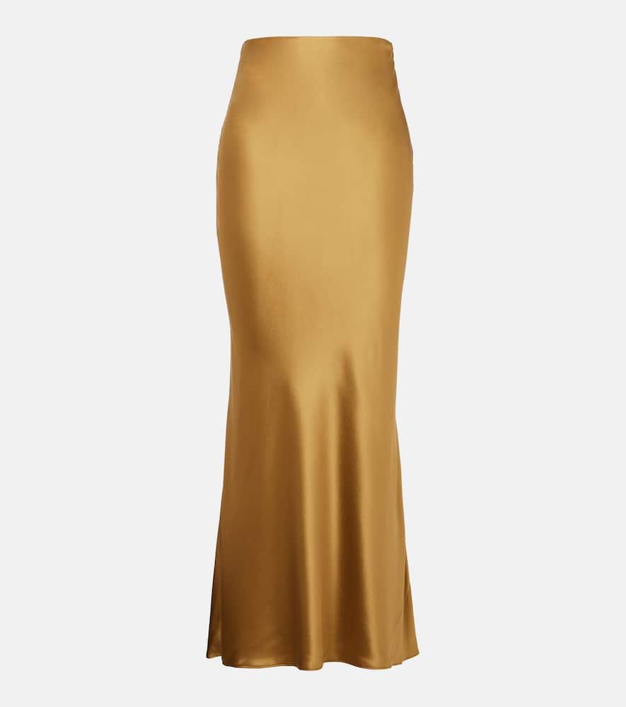 the sei silk charmeuse maxi skirt