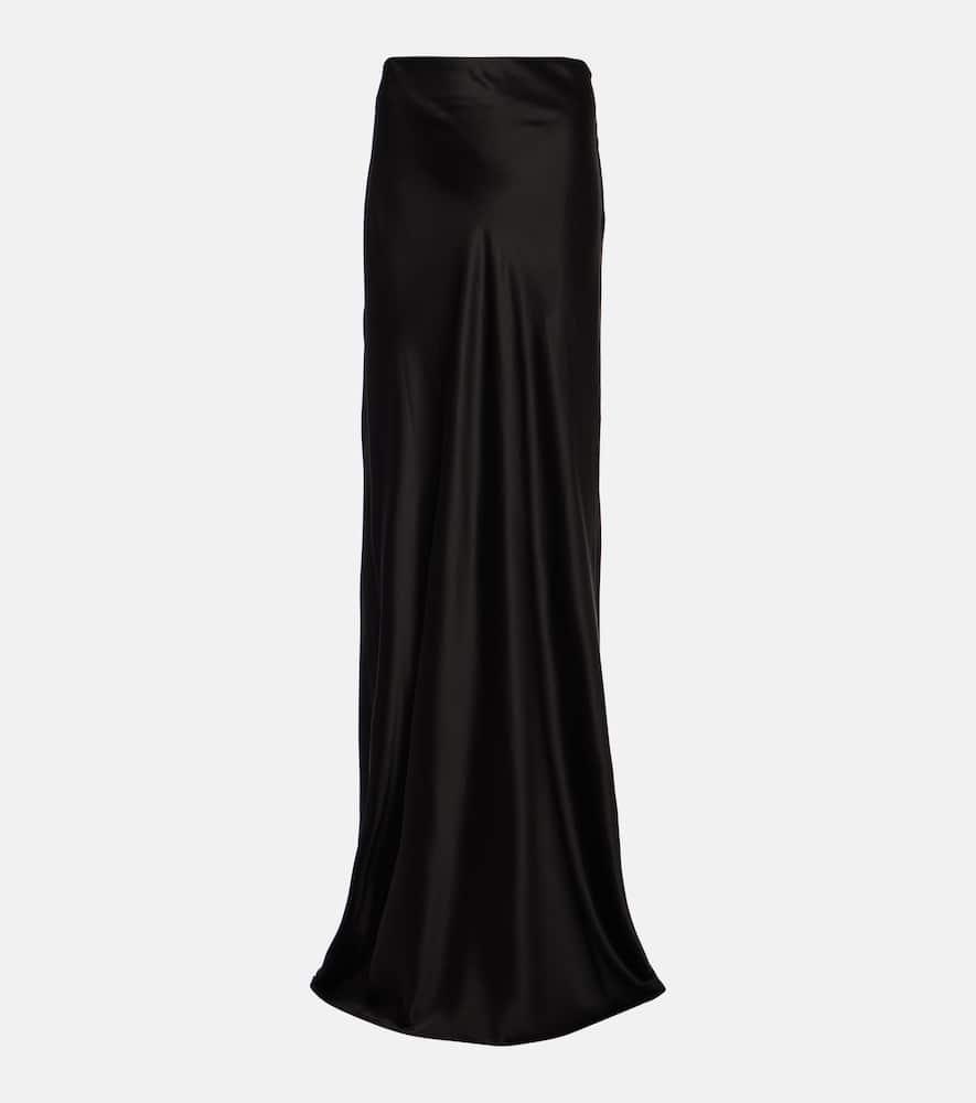 the sei silk satin maxi skirt