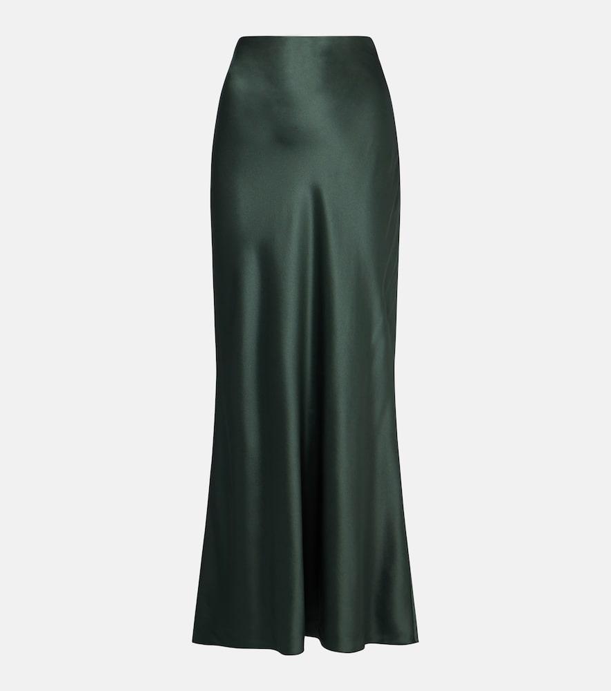 the sei silk satin maxi skirt