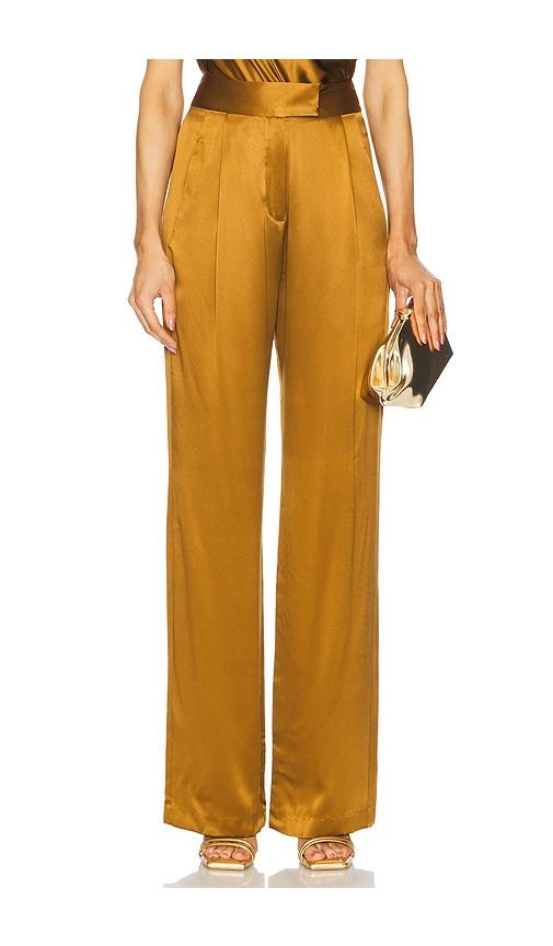 the sei wide leg trouser in rust.