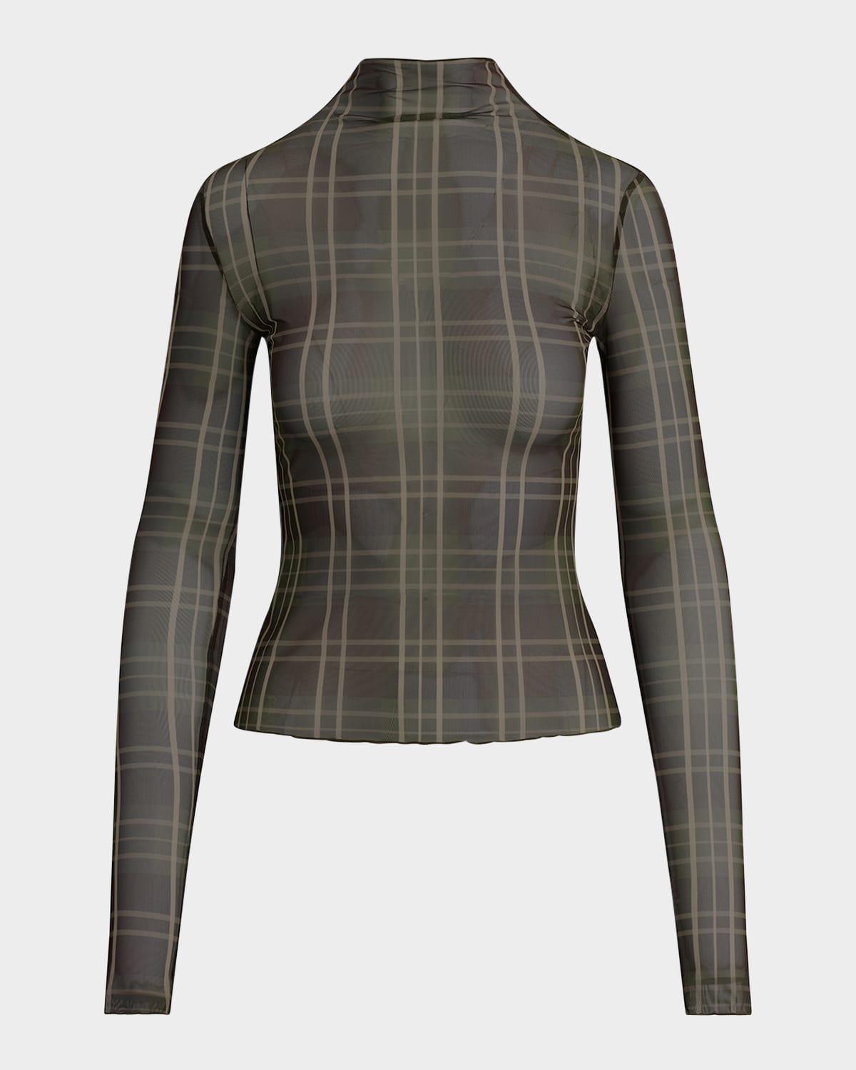 the sheer fantasy turtleneck top