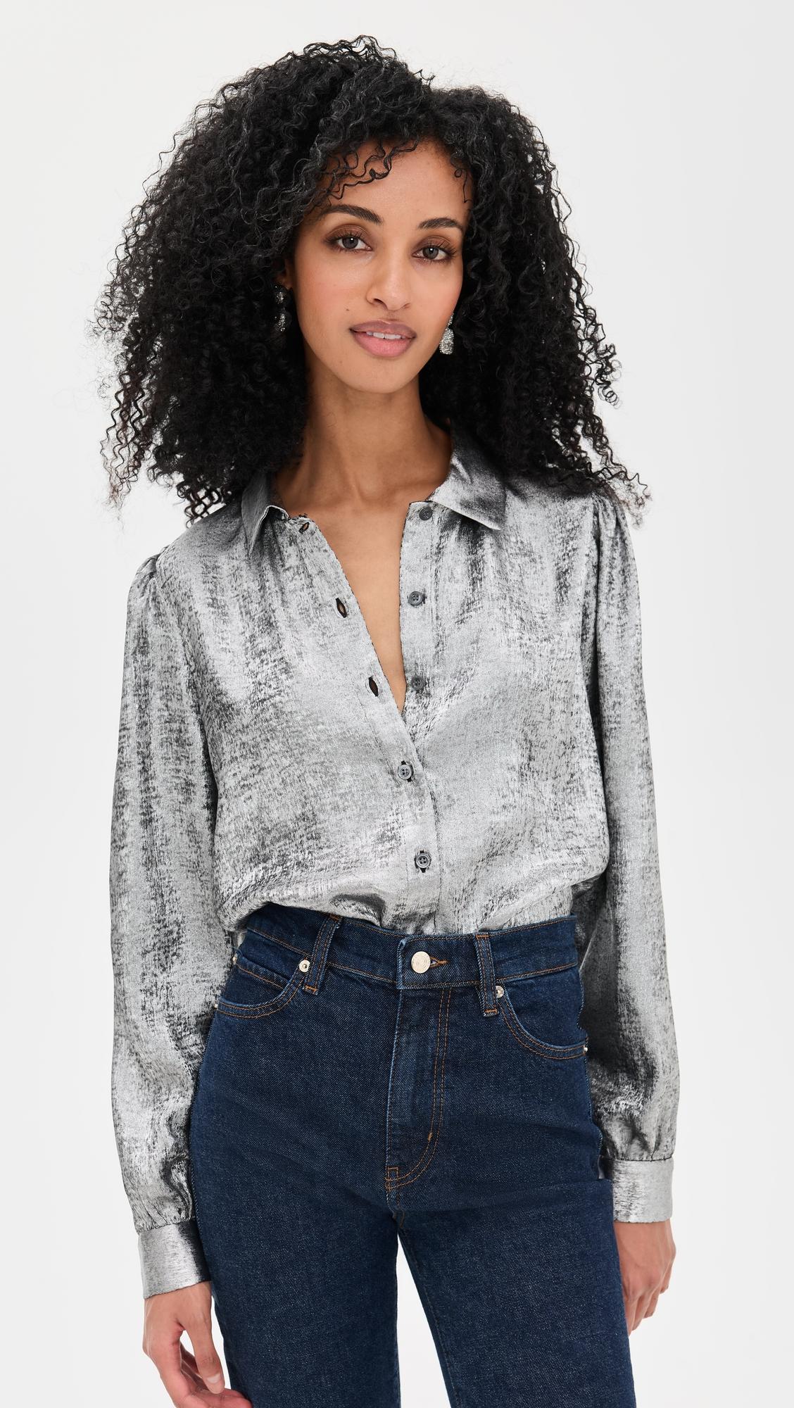 the shiny staple blouse