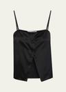 the silk button cami top