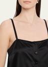 the silk button cami top