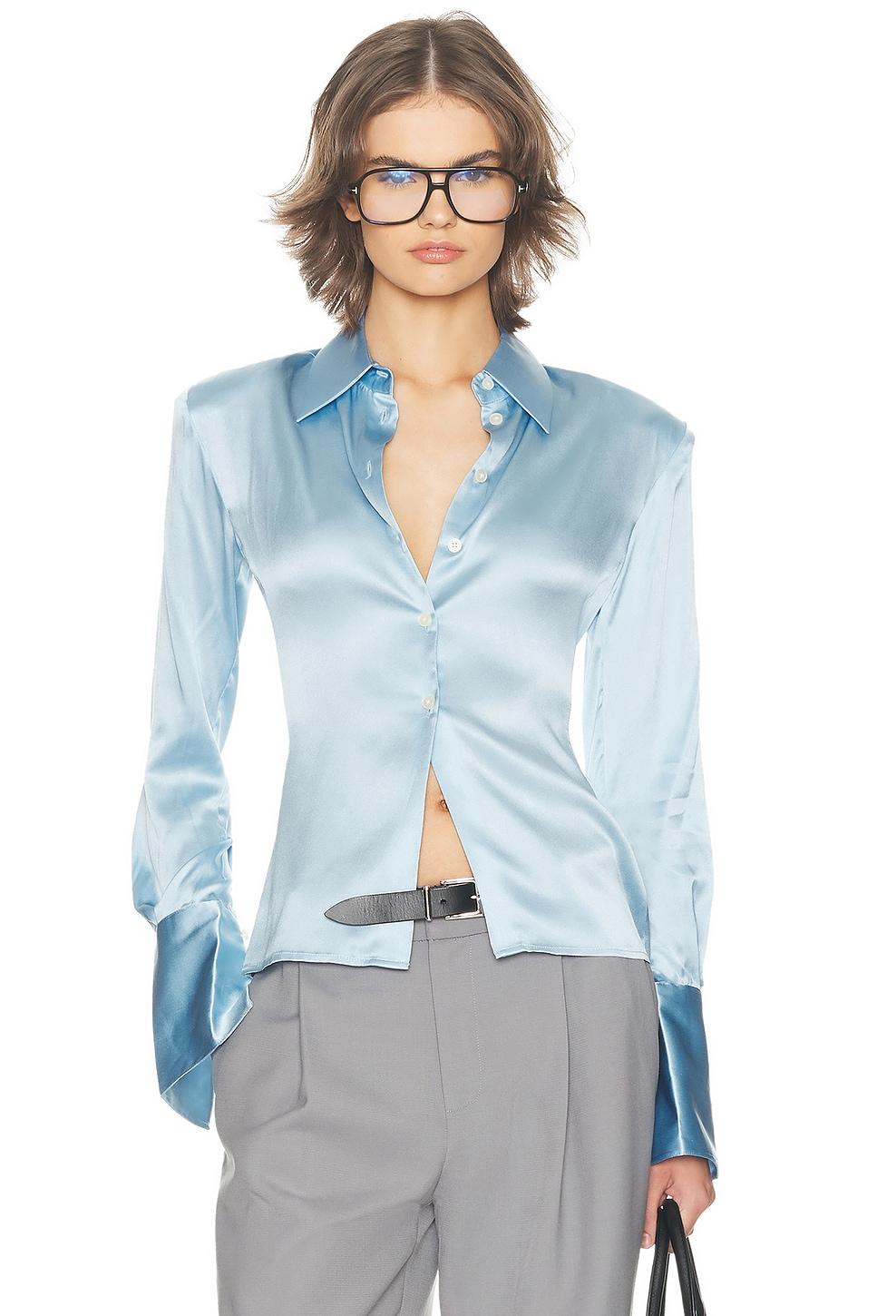 the silk charmeuse shirt