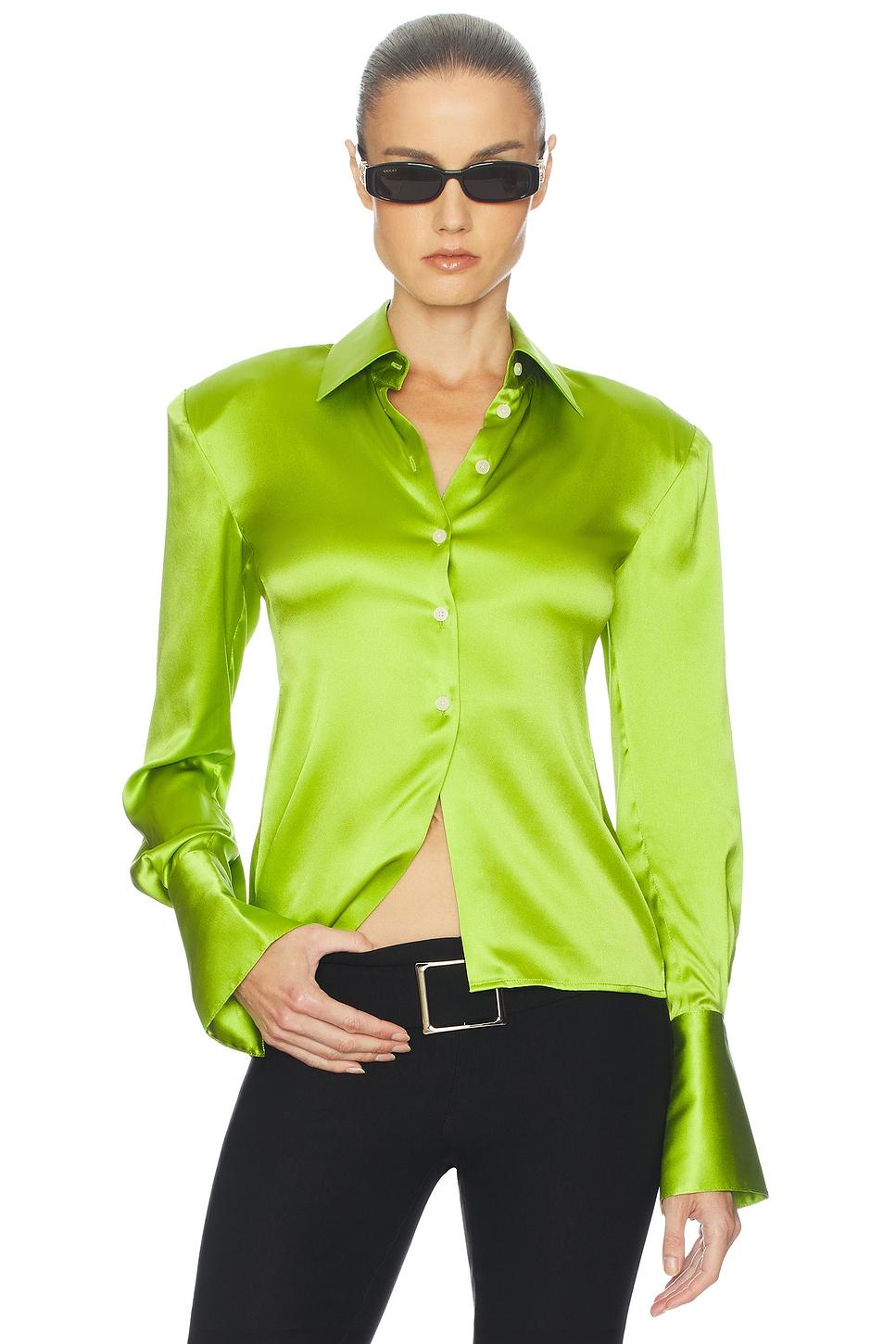 the silk charmeuse shirt