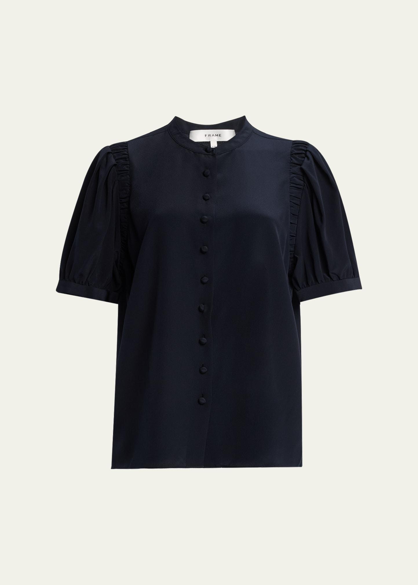 the silk gathered top