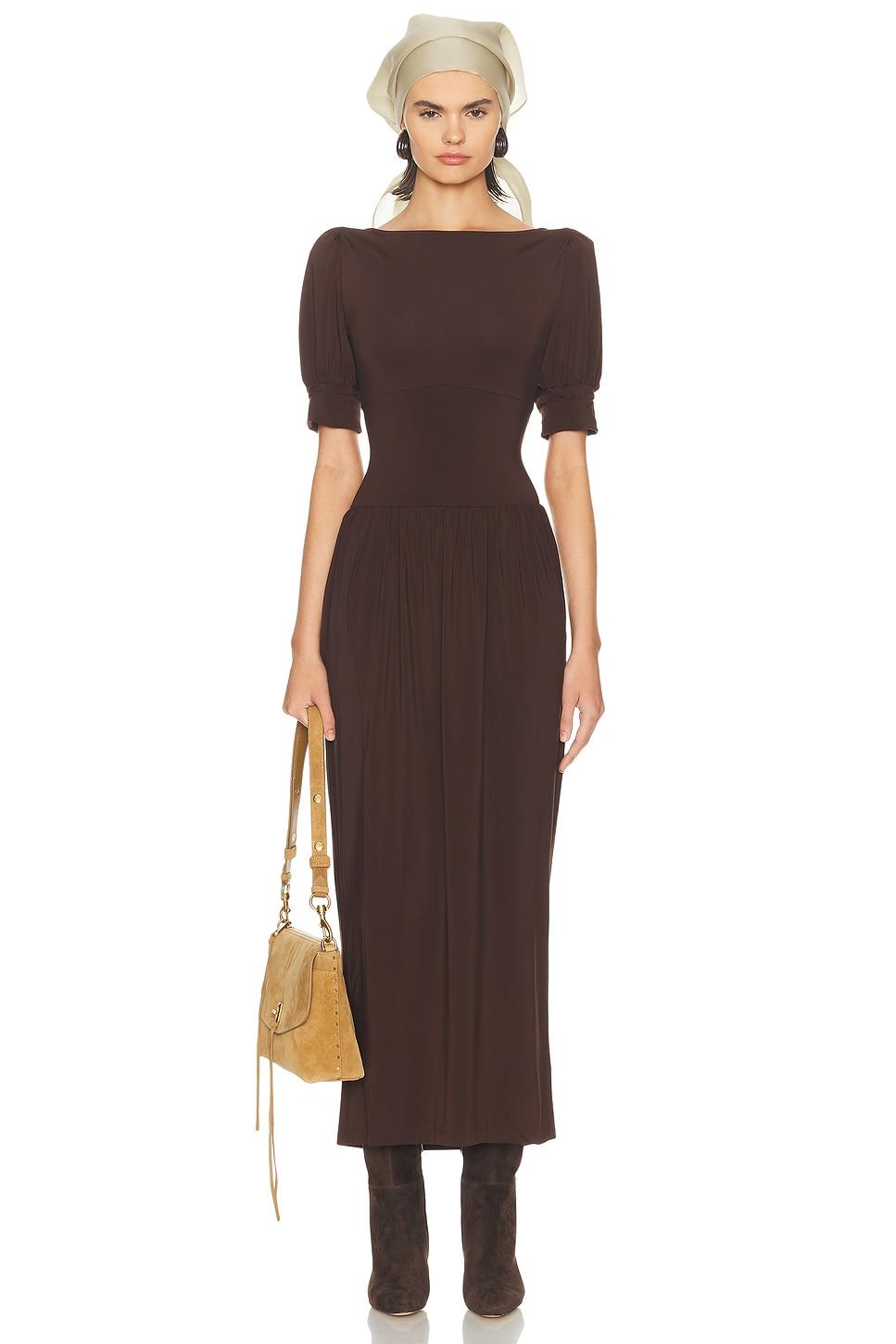 the simone tie back jersey dress