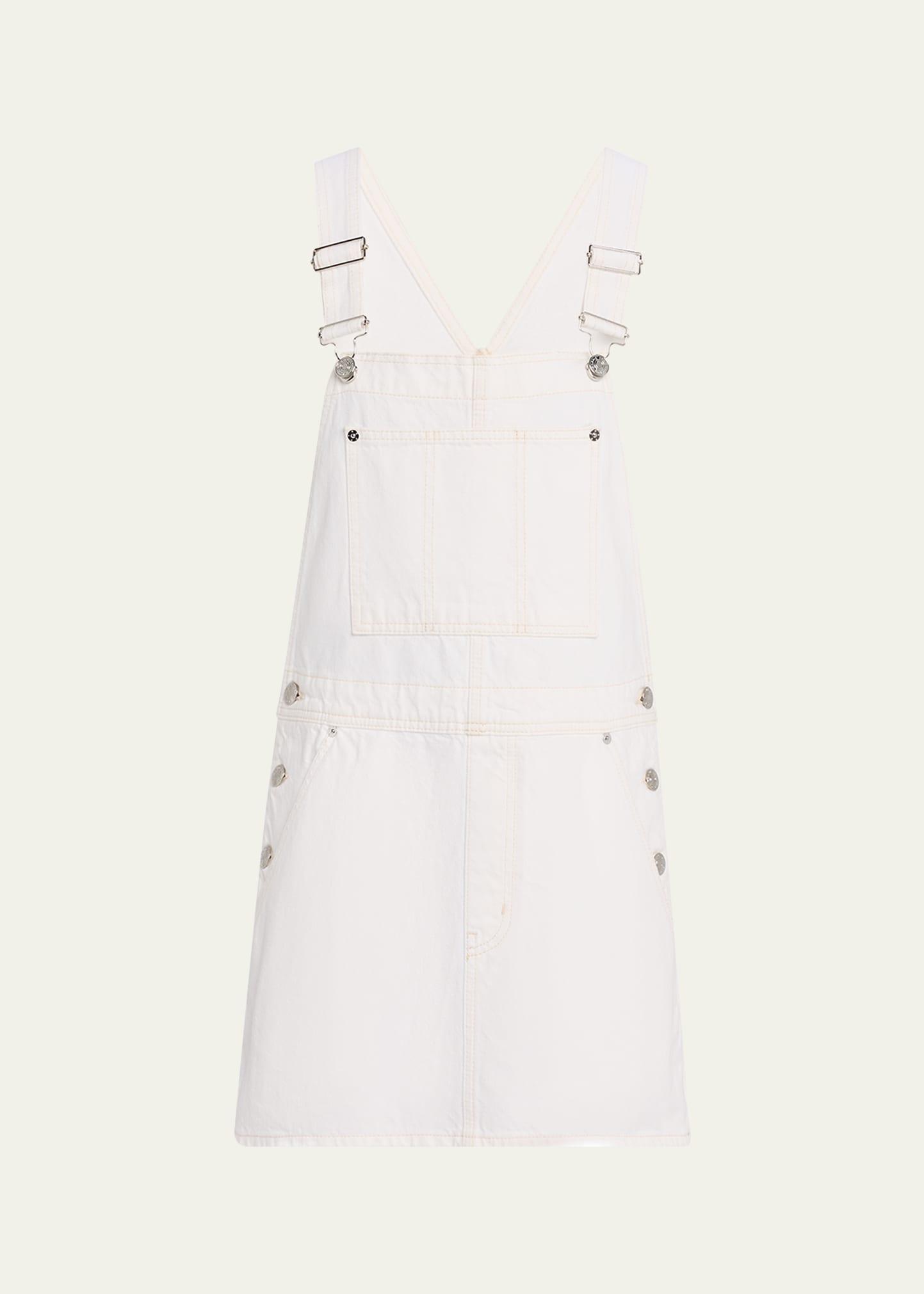 the skirtall denim mini dress