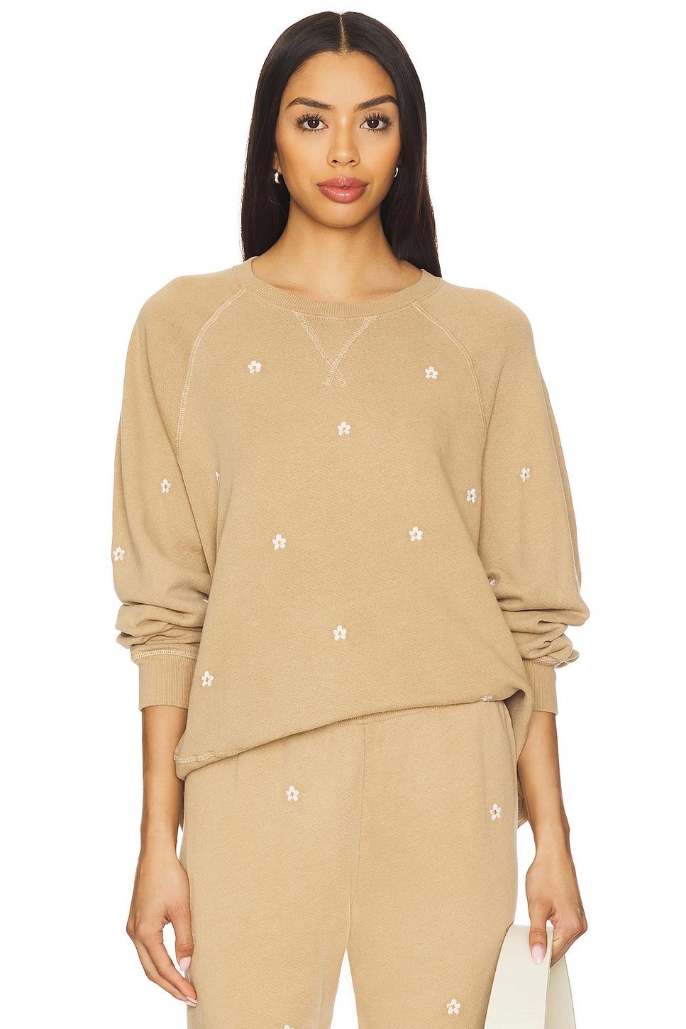 the slouch sweatshirt with daisy embroidery