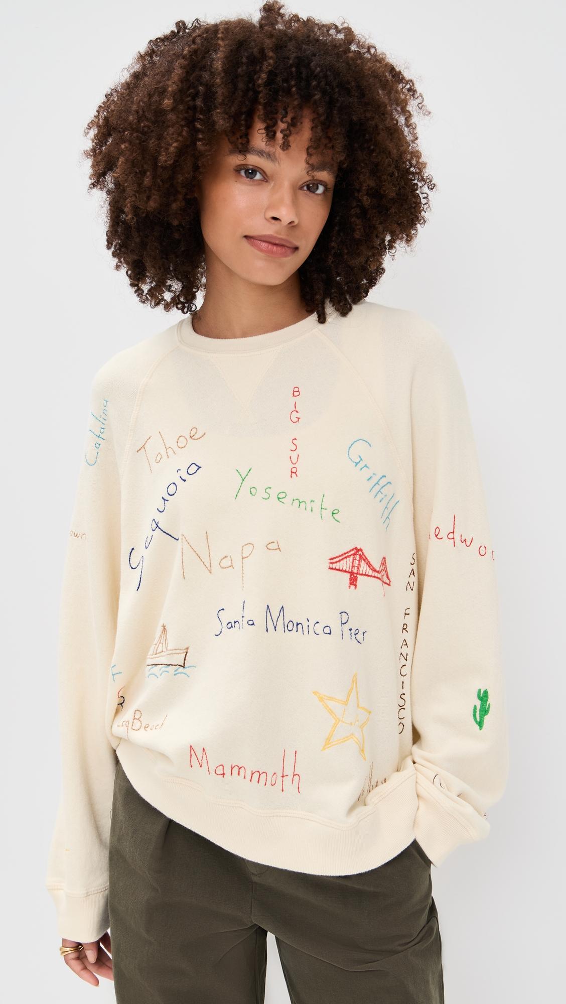 the slouch sweatshirt with golden state embroidery