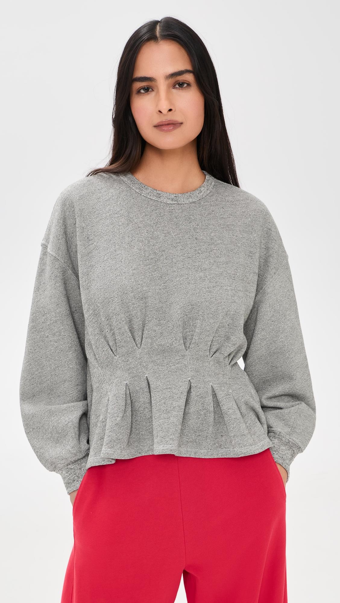 the slouchy corset sweatshirt