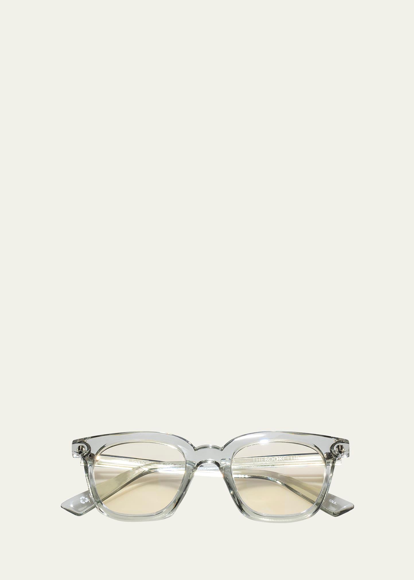 the snatcher in black tie cat-eye reading glasses