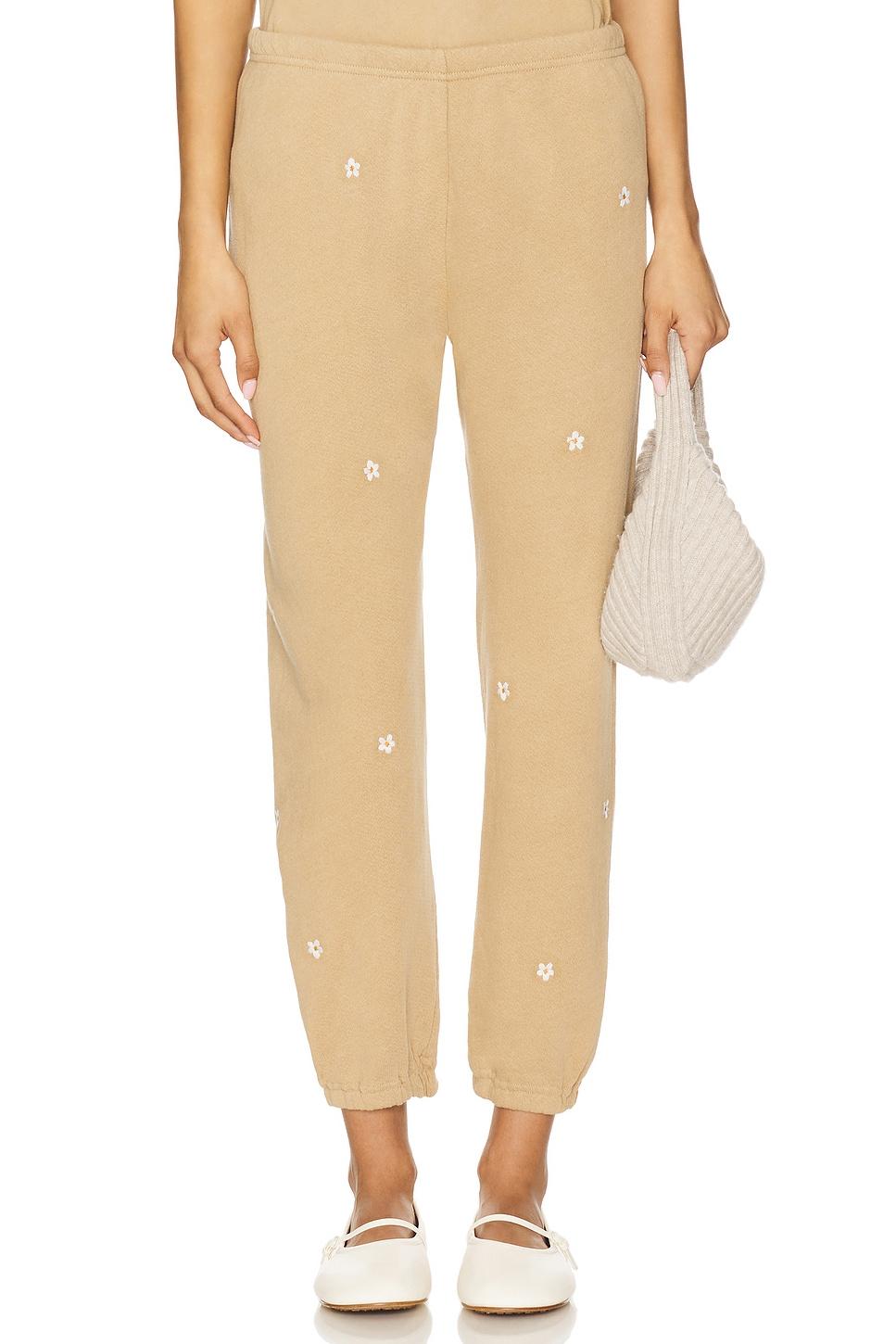 the stadium sweatpant with daisy embroidery
