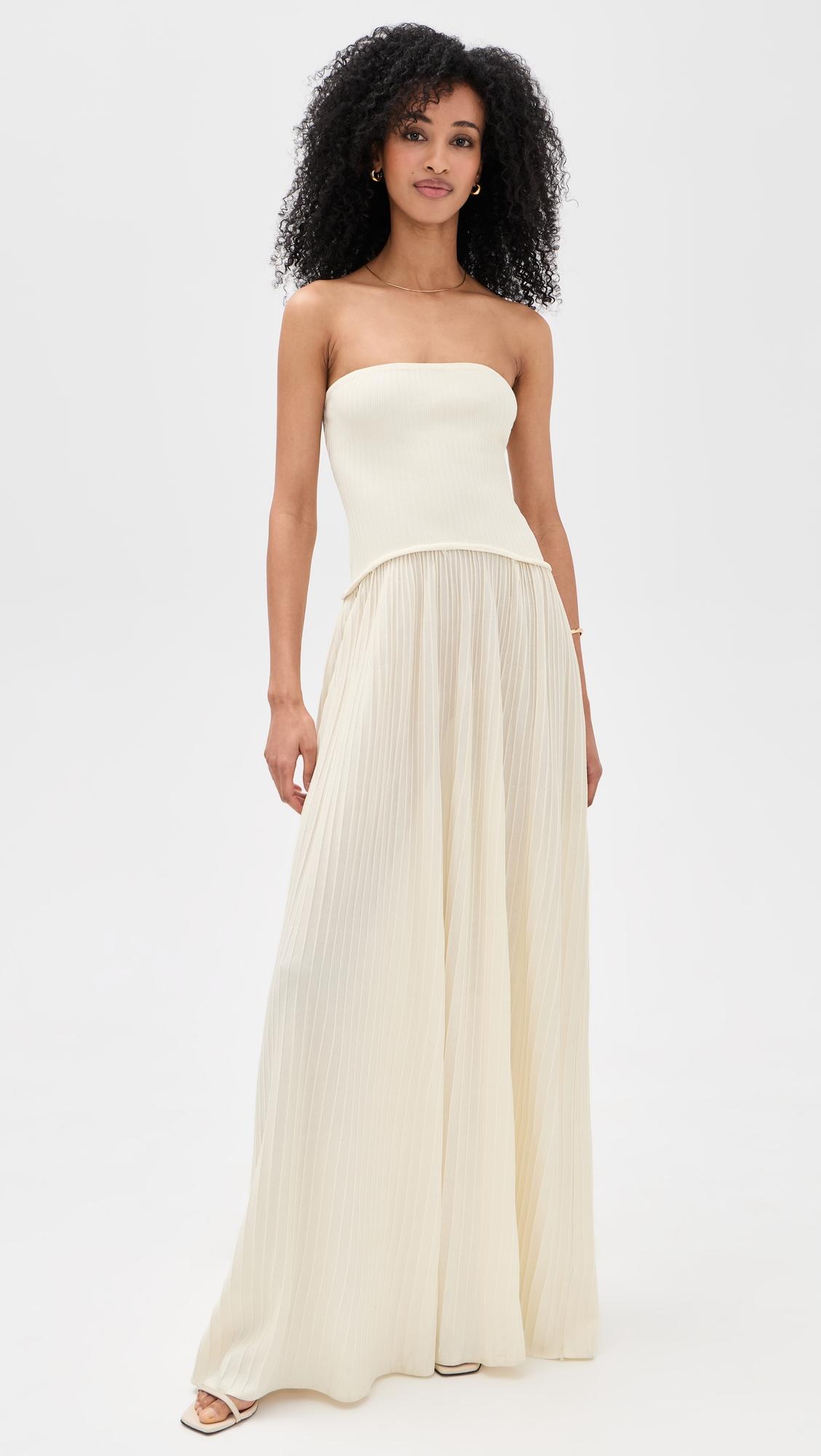 the strapless soglio dress