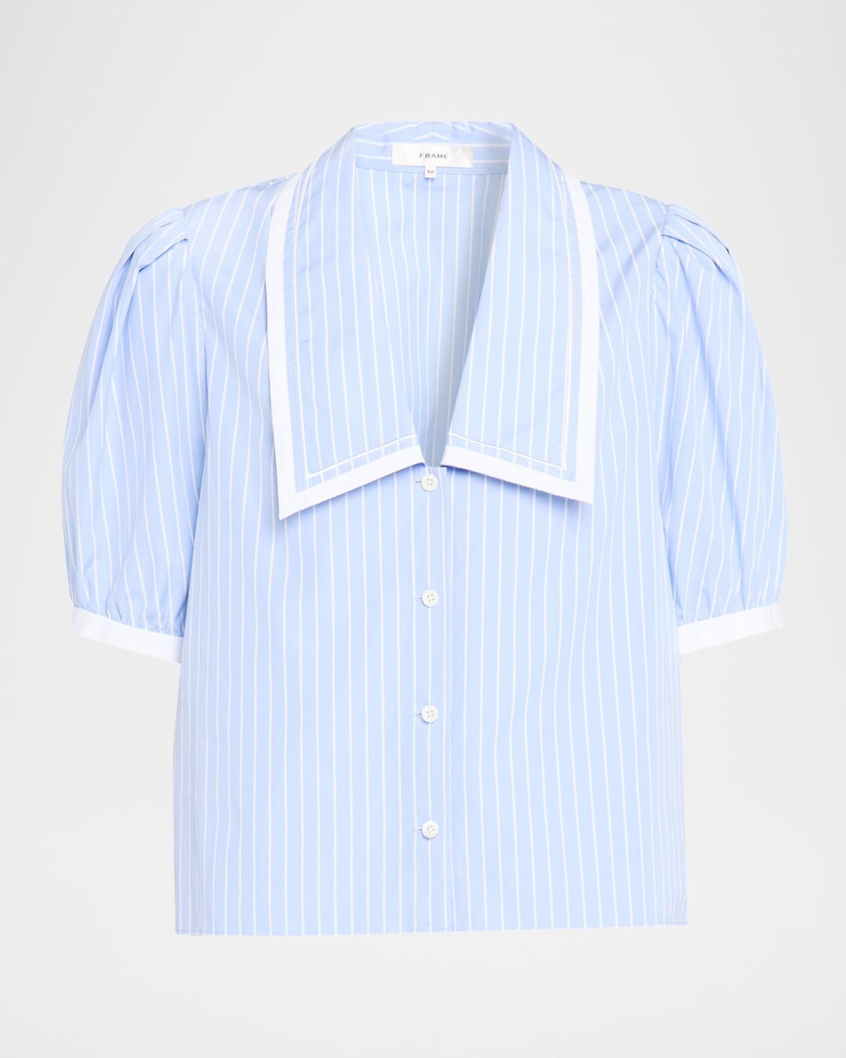 the stripe sailor blouse