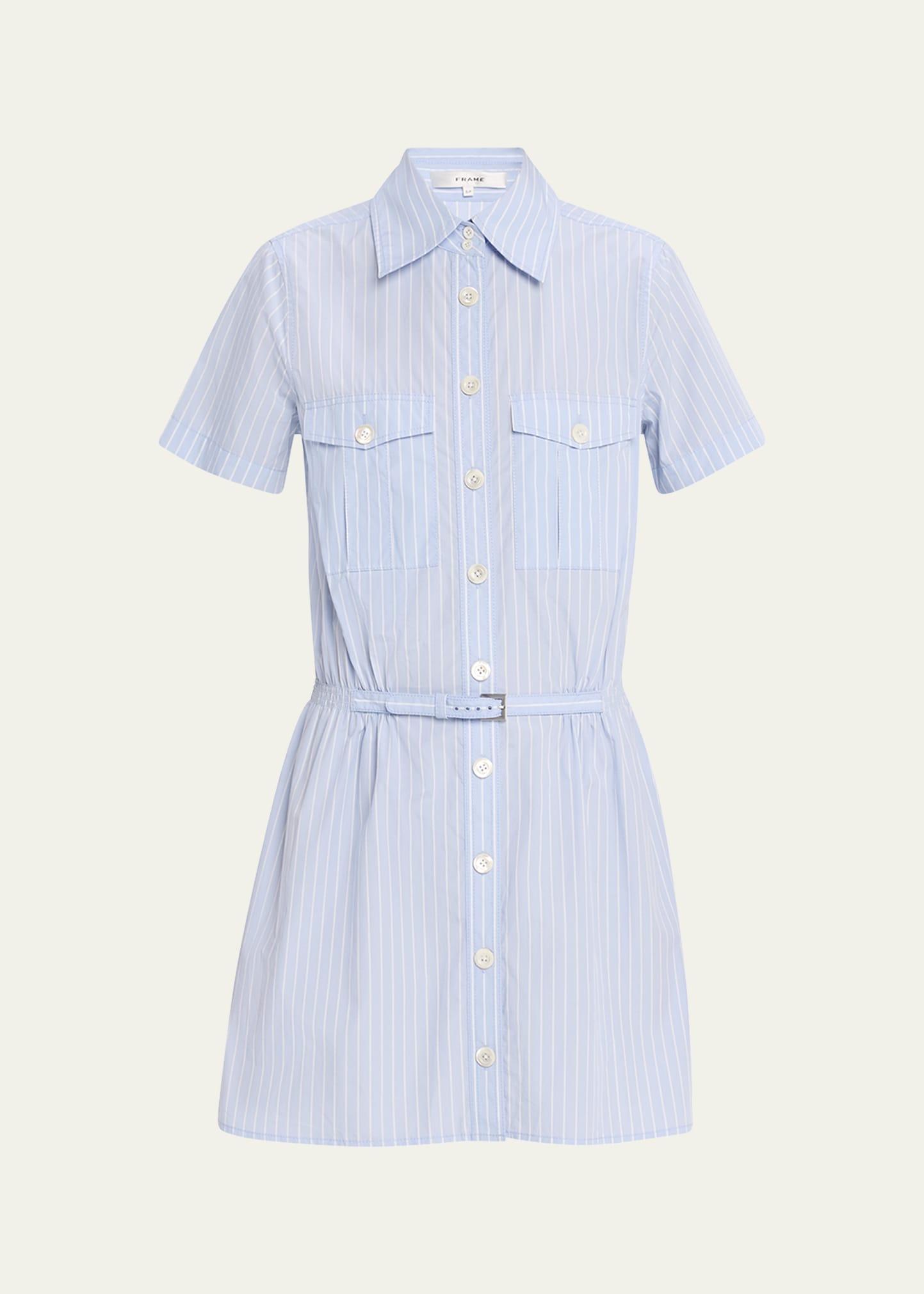 the striped safari shirtdress