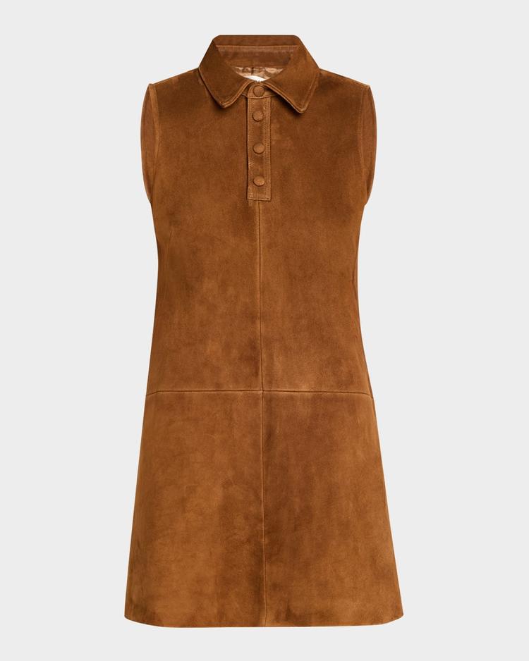 the suede city shift dress