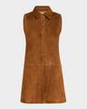 the suede city shift dress