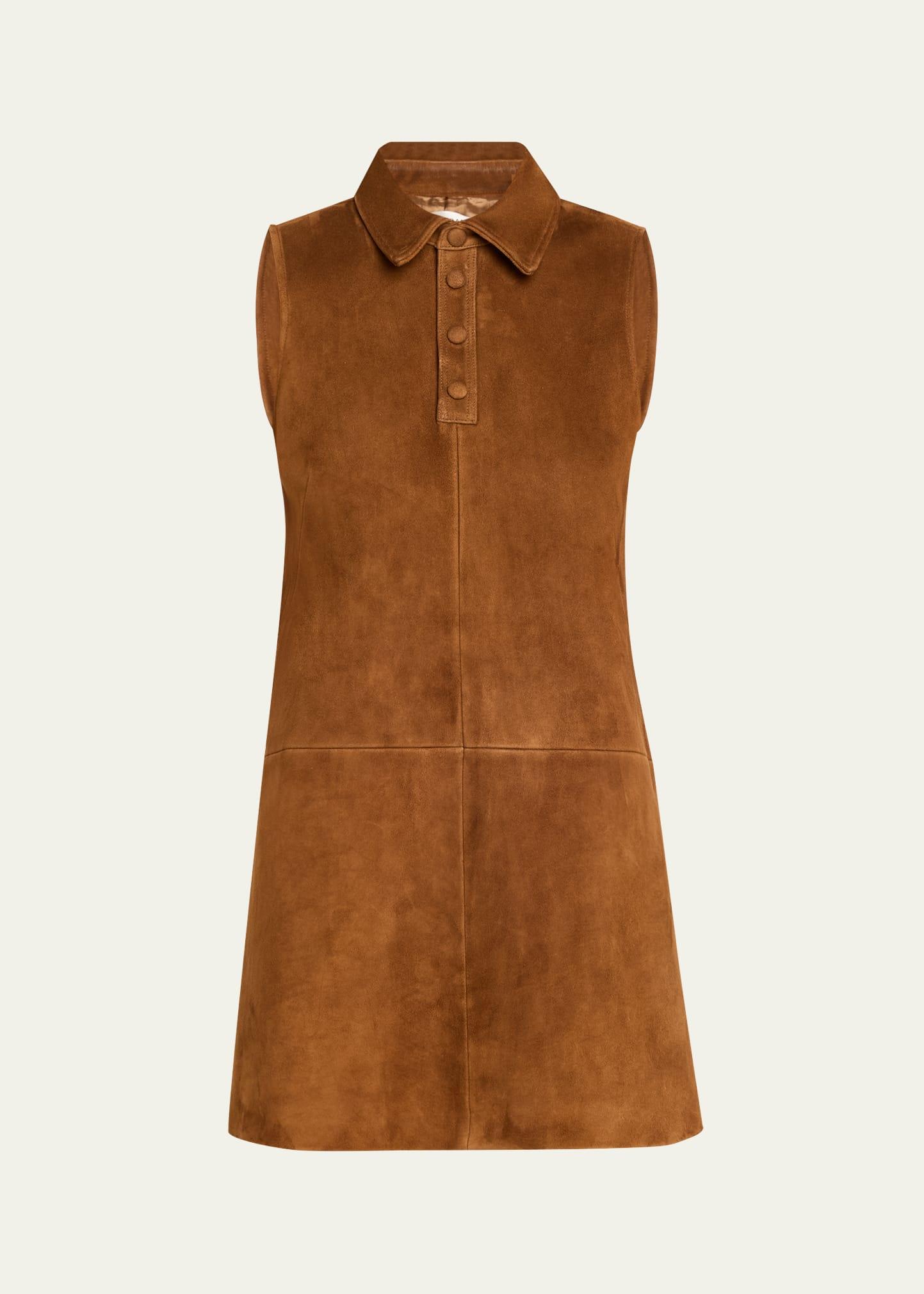 the suede city shift dress