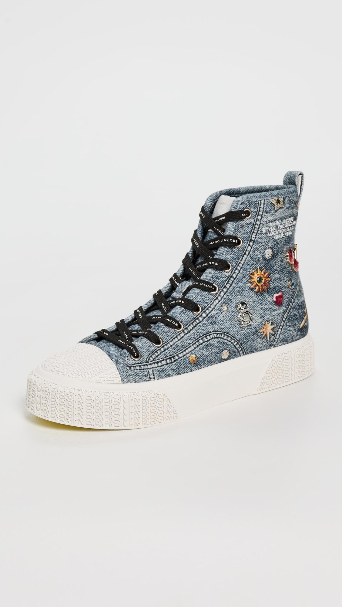 the trinket charm high top sneakers