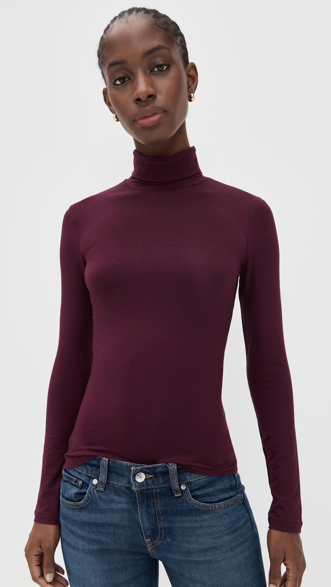 the turtleneck in bordeaux