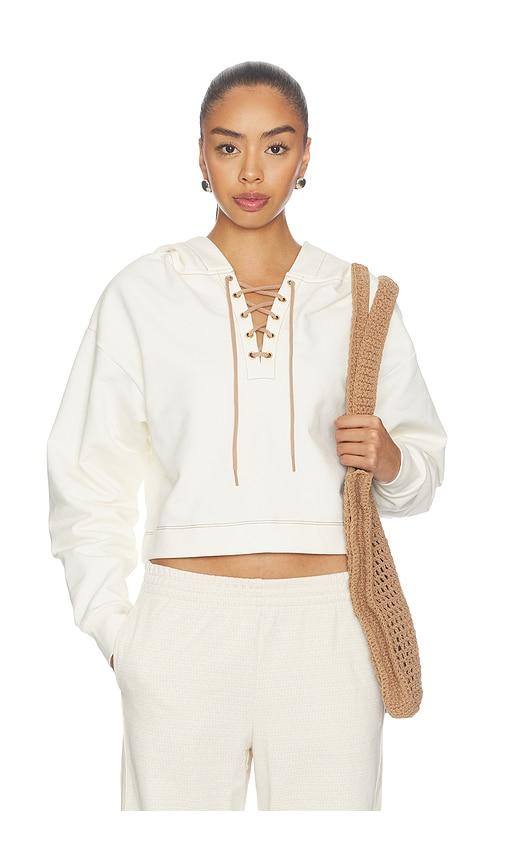 the upside arkana priah hoodie in cream.