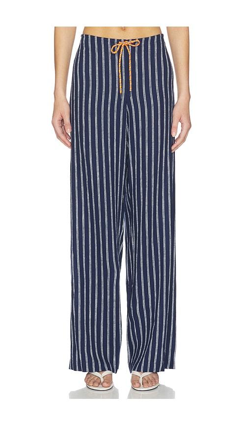 the upside belize charli drawstring pant in navy.