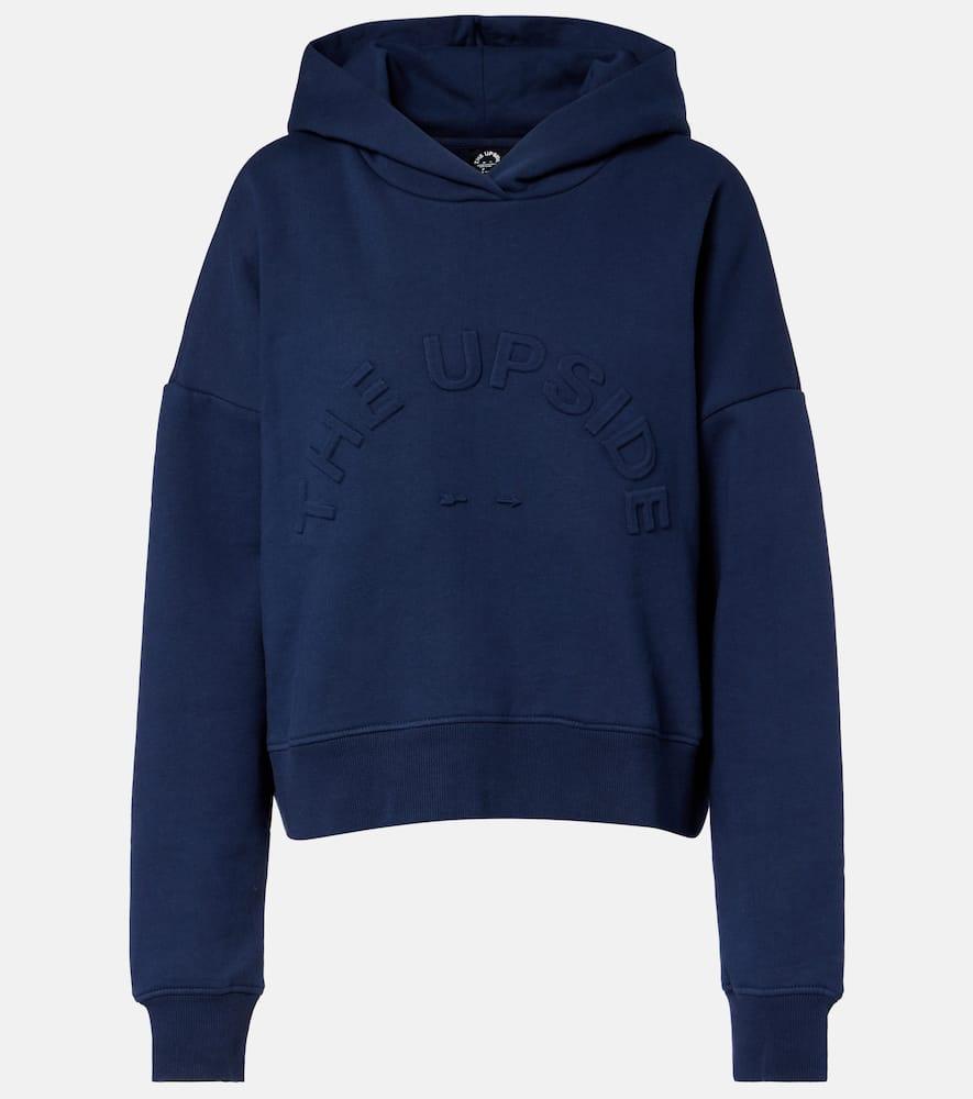 the upside byron logo cotton jersey hoodie