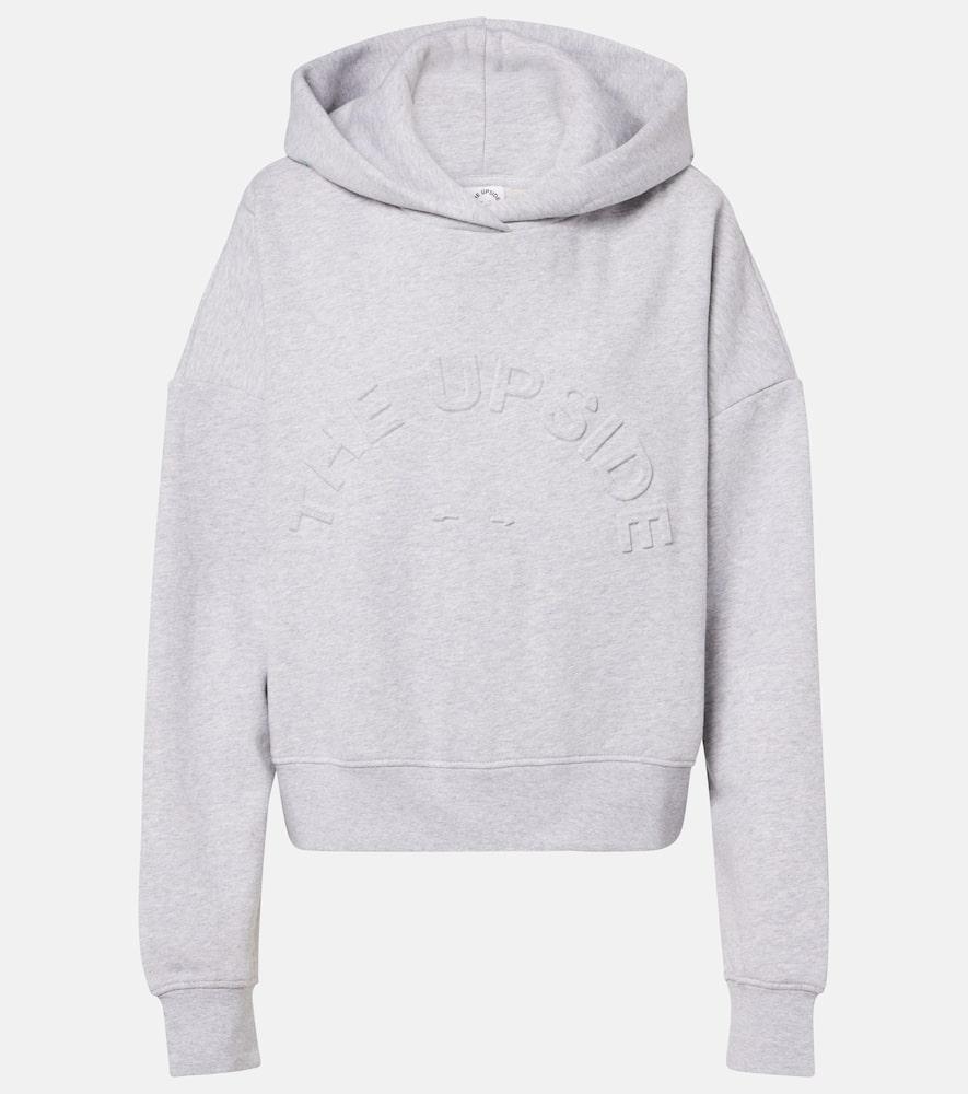 the upside byron logo cotton jersey hoodie
