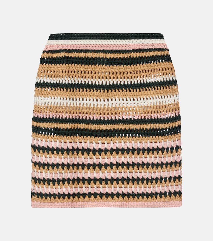 the upside crochet cotton miniskirt