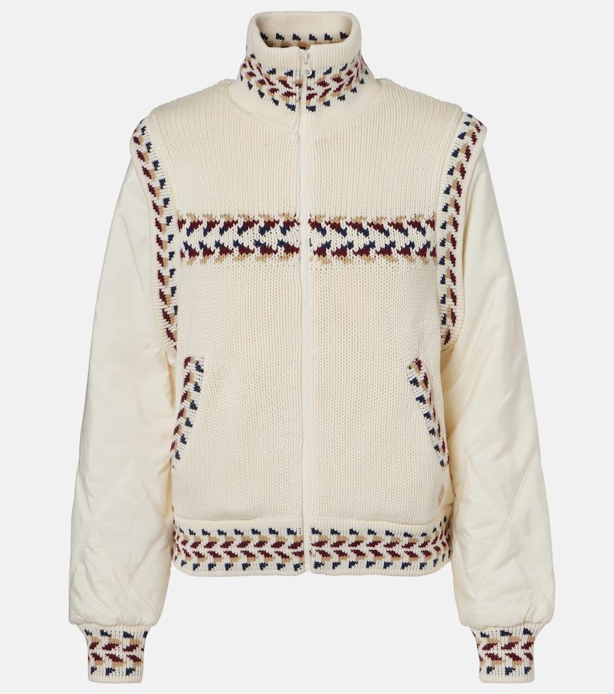 the upside dhemi knitted cotton jacket