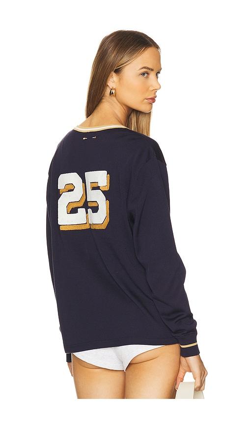 the upside greenwich lena sweatshirt in navy.