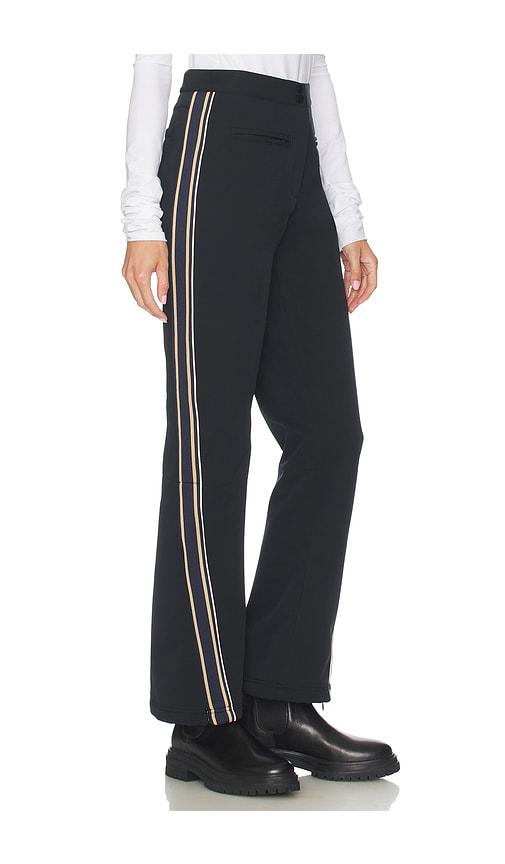 the upside hakuba petra zip flare pant in black.