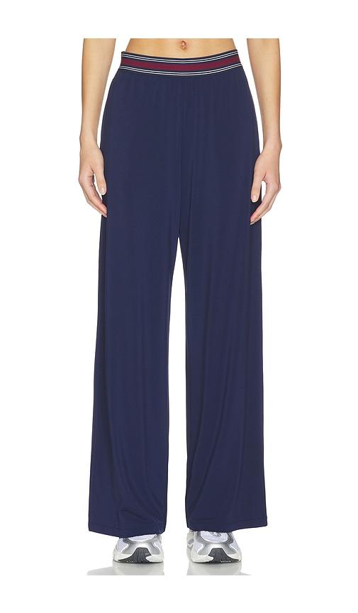 the upside harlan wide leg pant in navy.