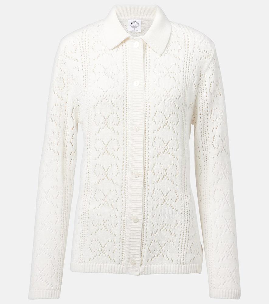 the upside lavalliere malia knitted cotton shirt