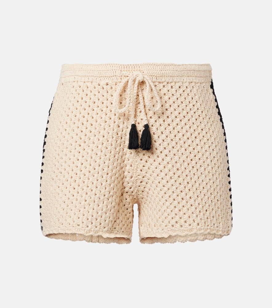 the upside luminary hali crochet cotton shorts