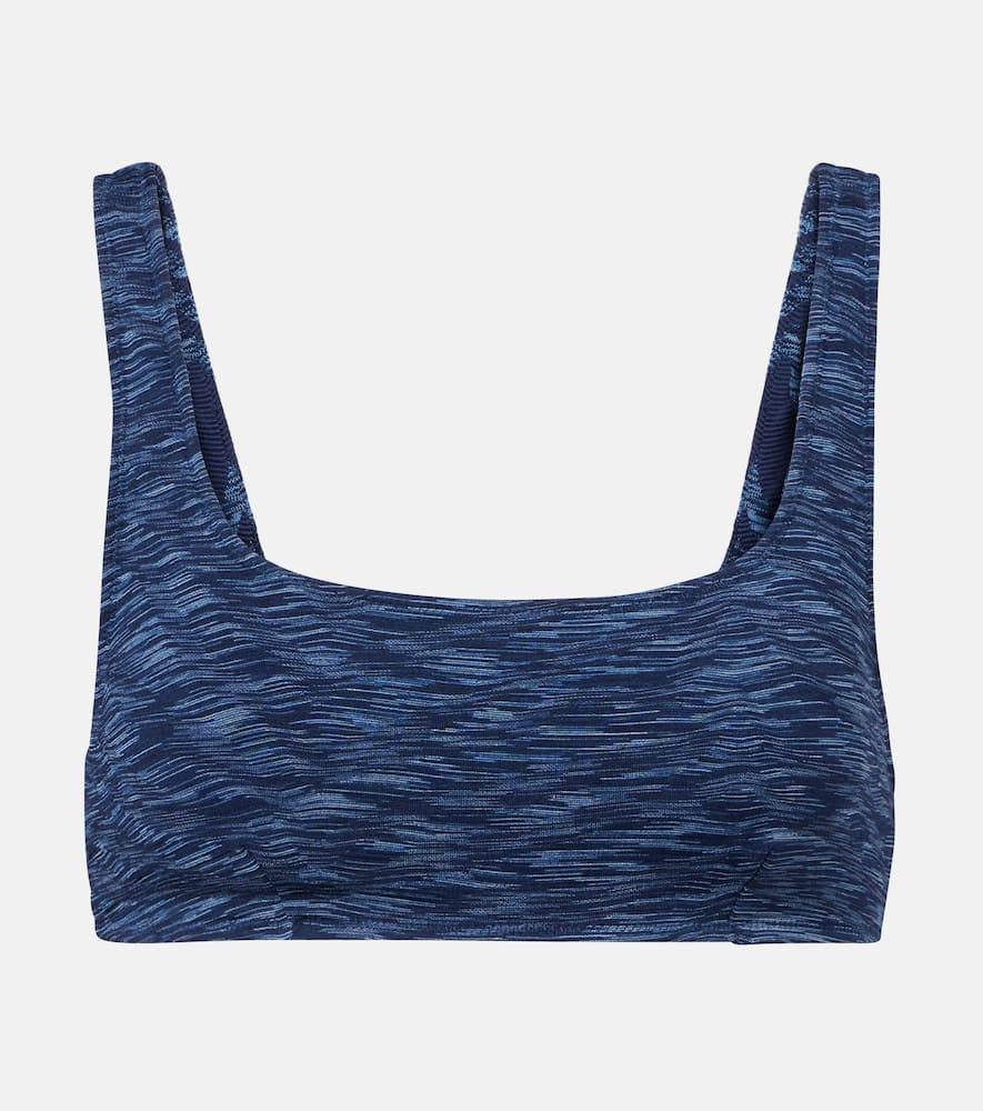 the upside mystere reversible printed sports bra