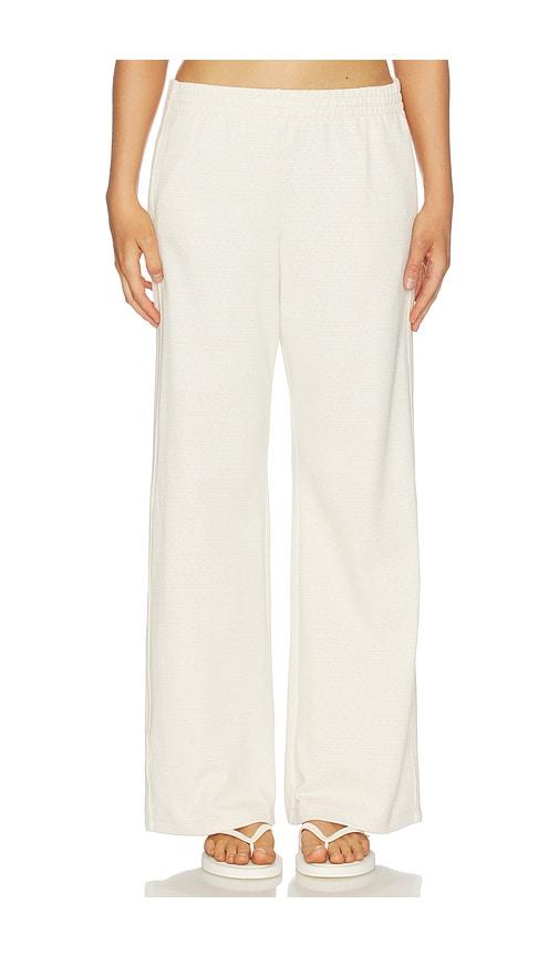the upside navar marnie wide leg pant in cream.