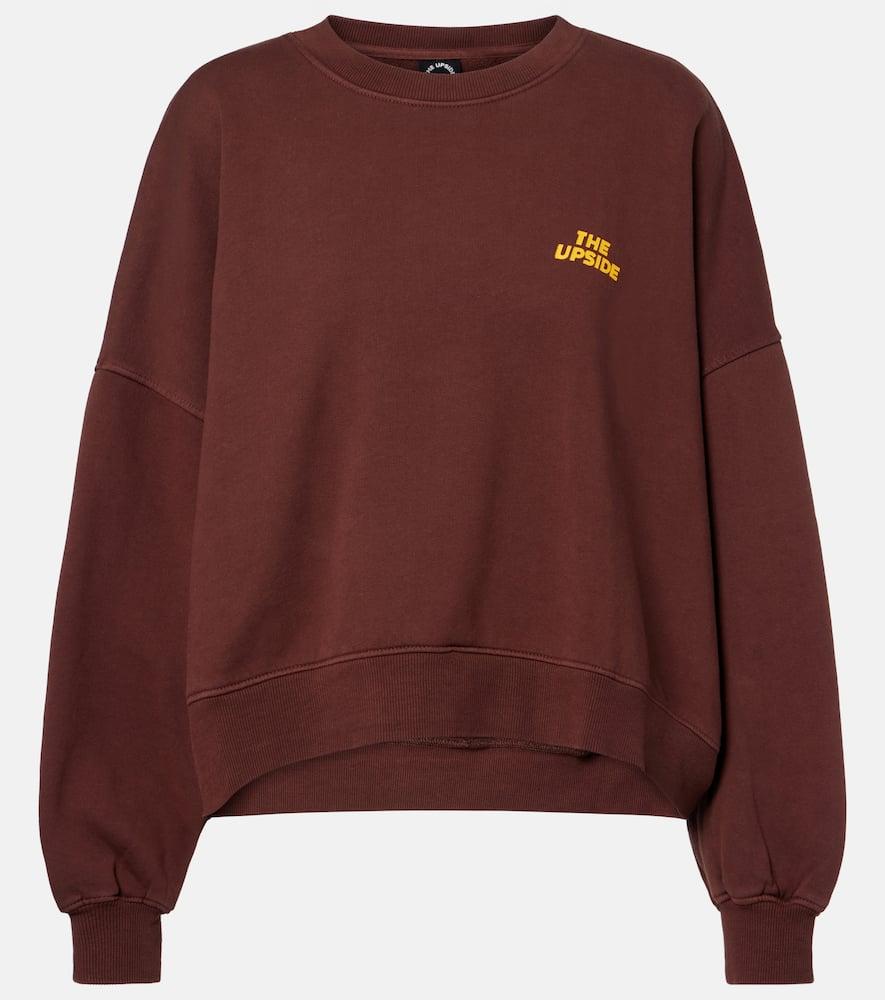 the upside paloma crew cotton sweatshirt