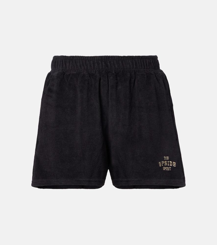 the upside saddle up ziggy logo terry shorts