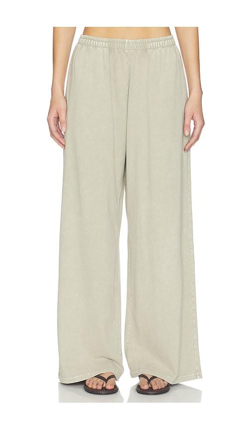 the upside soho tokio wide leg pant in sage.