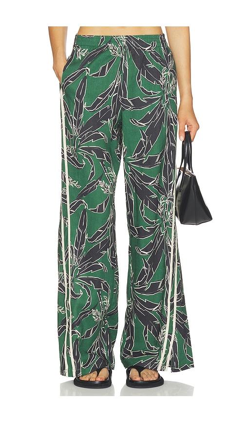 the upside tamara juliet pant in dark green.