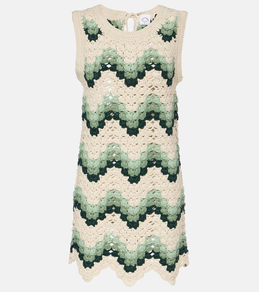 the upside tidal sandrine cotton crochet minidress