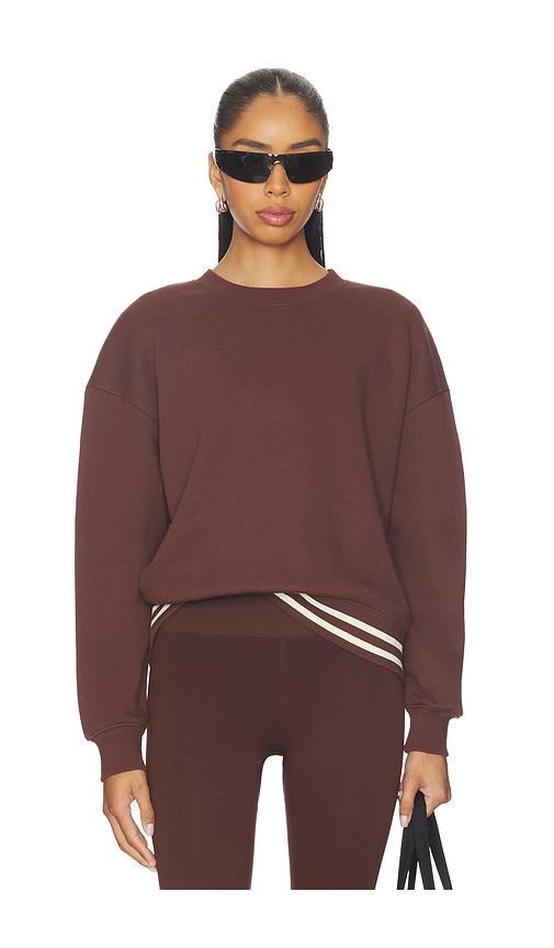 the upside toluca lisel crew neck sweater in brown.