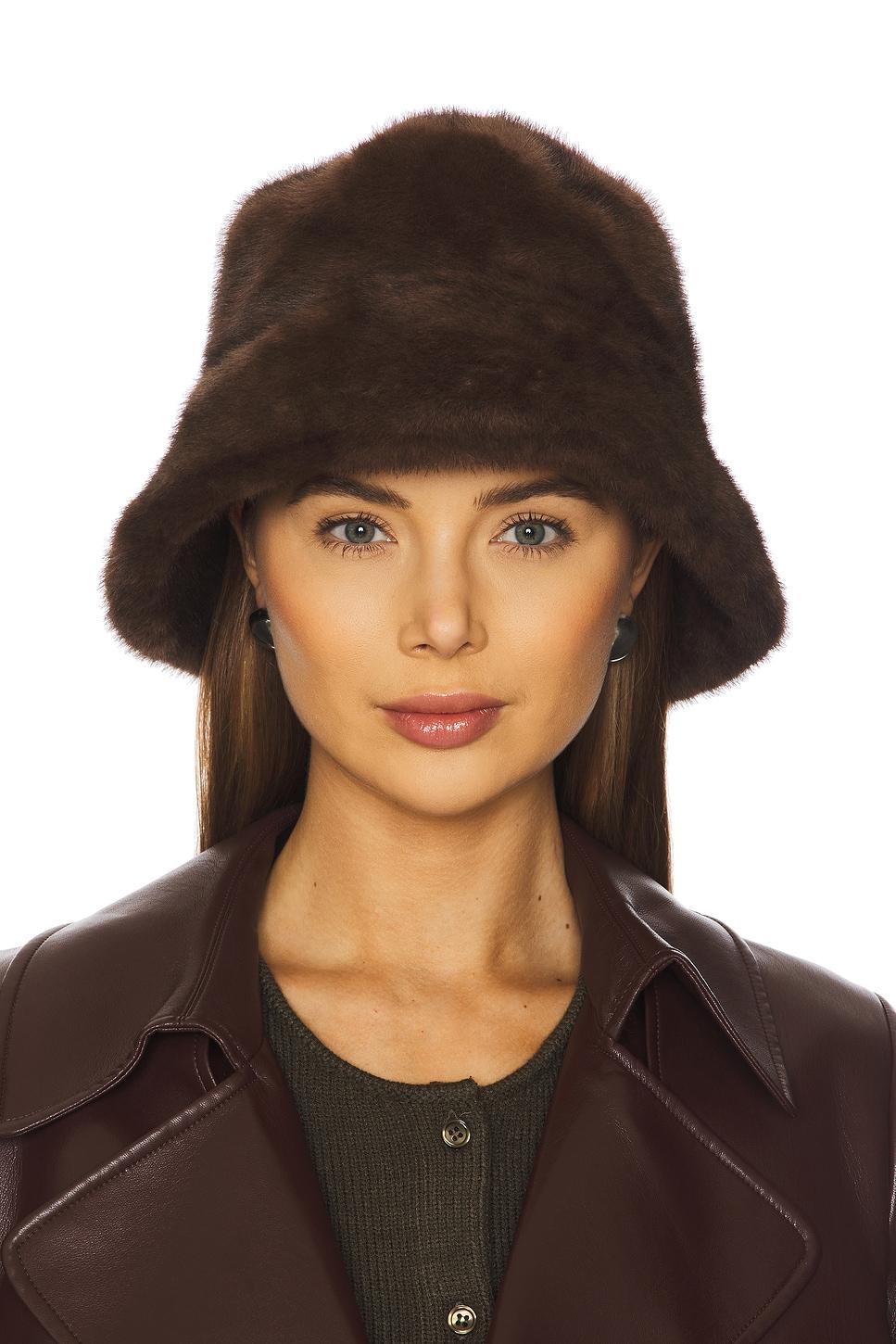 the uptown faux fur bucket hat
