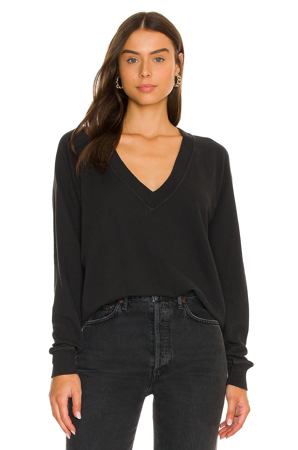 the v-neck sweatshirt